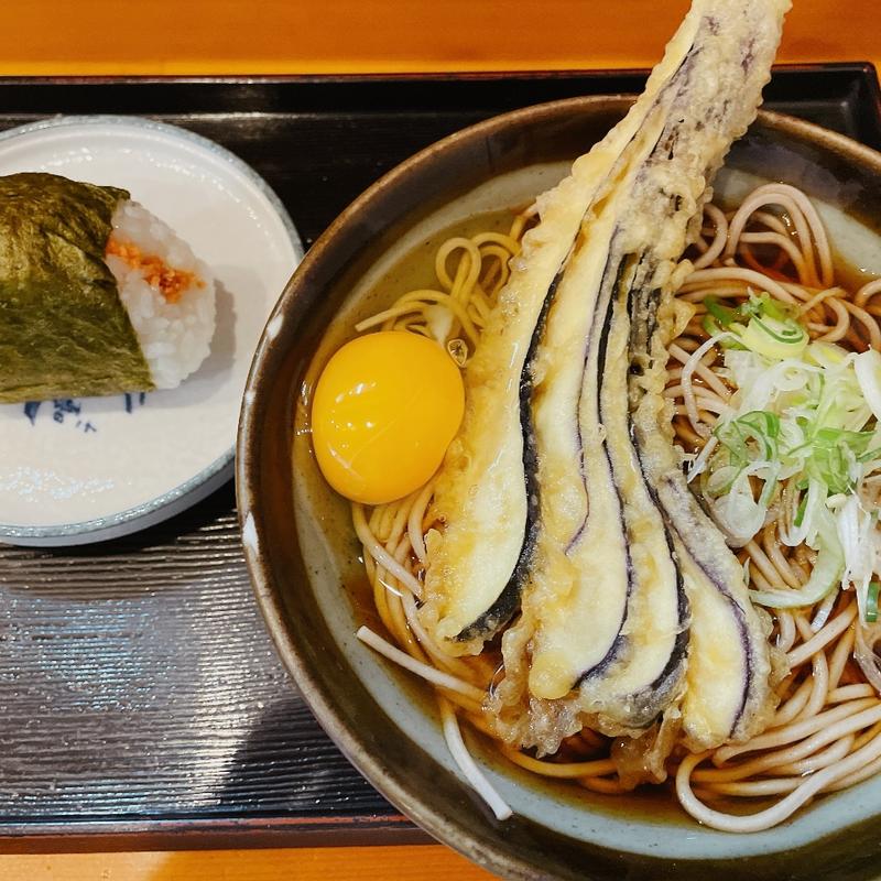 なす天そば(鈴しげ)