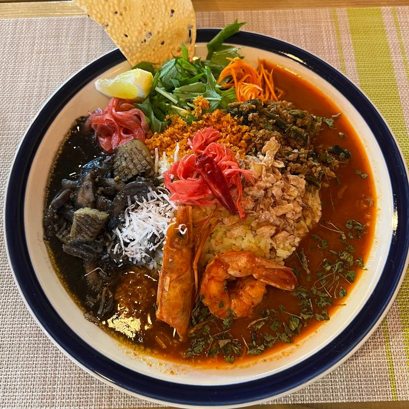 海老のレッドカレー(Curry SAKABA Nuke)