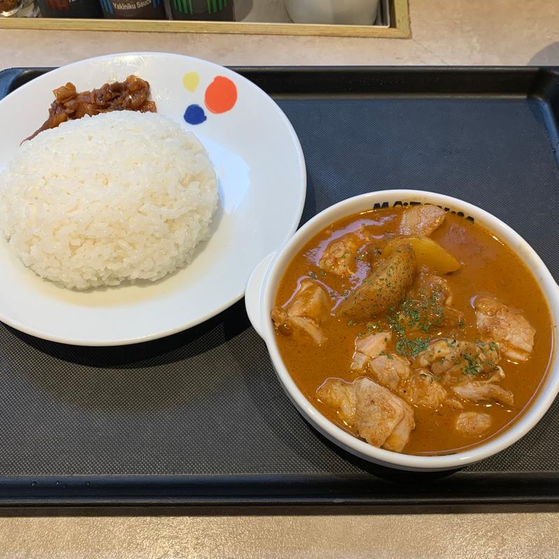 マッサマンカレー(ライス大盛)(松屋 中野坂上店)