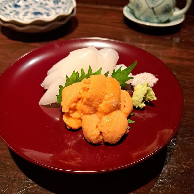 うに　イカ　刺身(鮨・和食 久（スシ ワショク キュウ）)