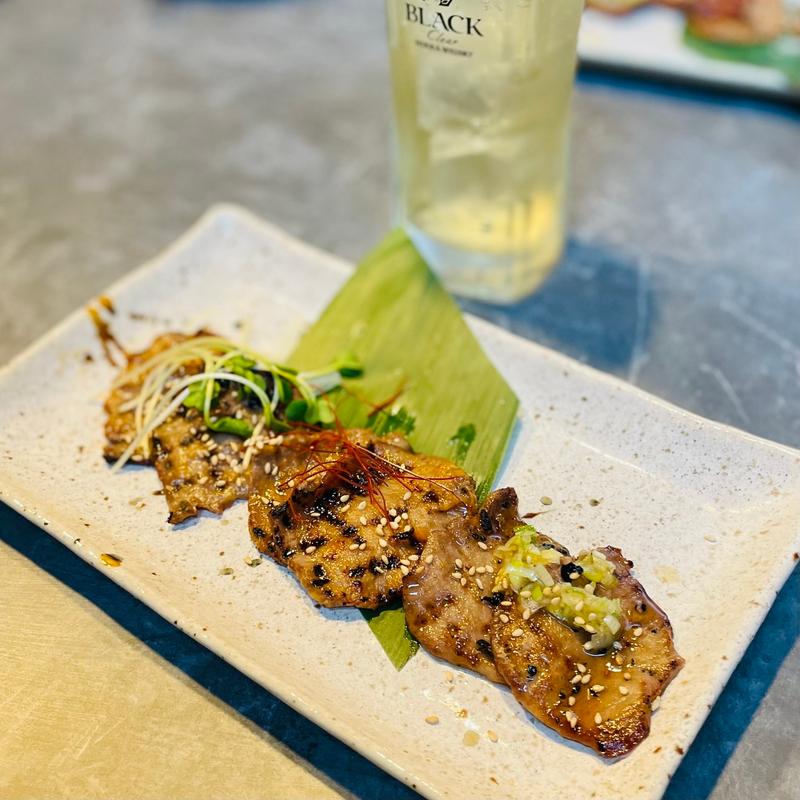 Bコース　牛たん3種(辛味噌・塩・甘味噌)(炭火焼き牛タン酒場 いけたん 池袋店)