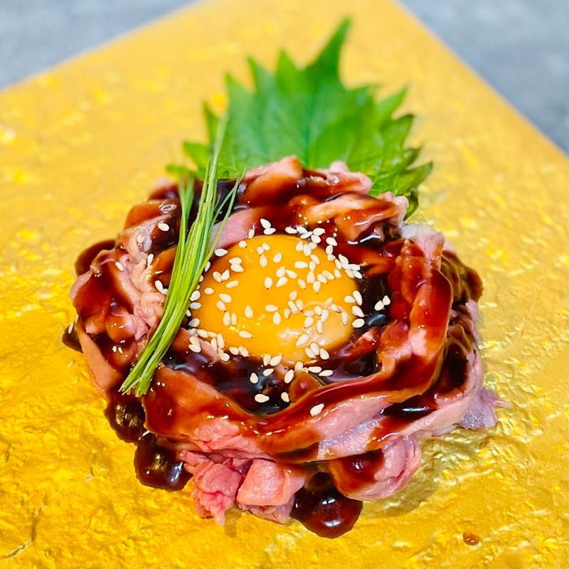 Bコース　特選オリジナル牛タンユッケ(炭火焼き牛タン酒場 いけたん 池袋店)