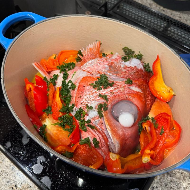 真鯛のアクアパッツァ(生鮮マルシェ)