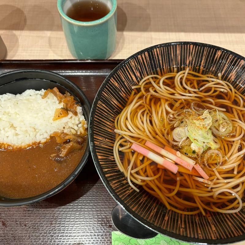 カレーセット温そば(生そば玉川 錦糸町駅前店)
