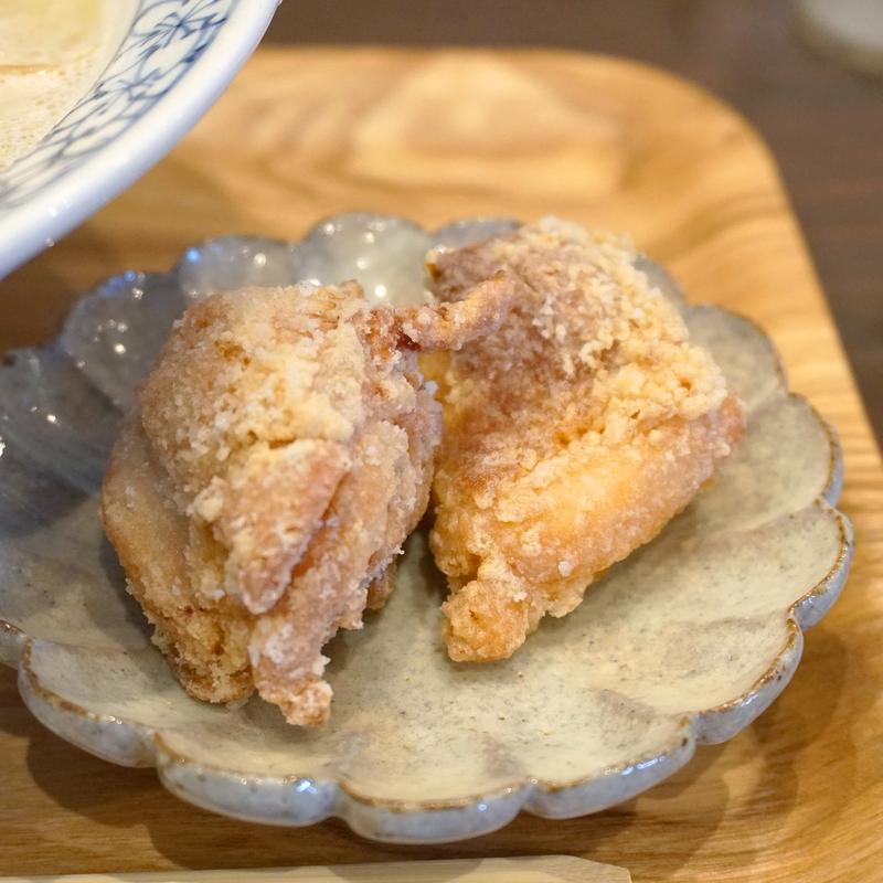 からあげ2個(鶏白湯ちゃんぽん かいの 糸島本店)