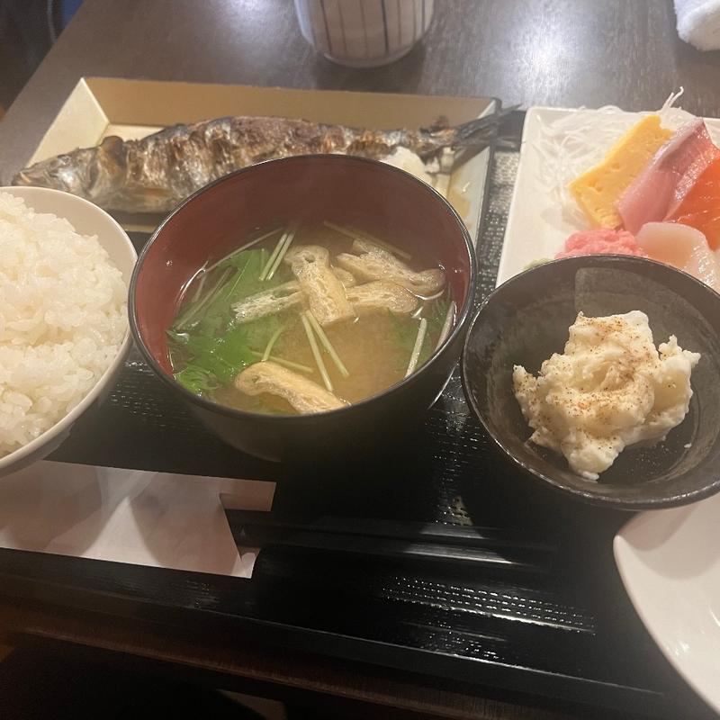 いわし定食(ひし谷)