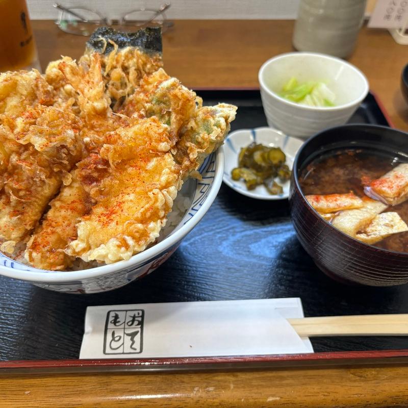 ランチ天丼セット(むら山)