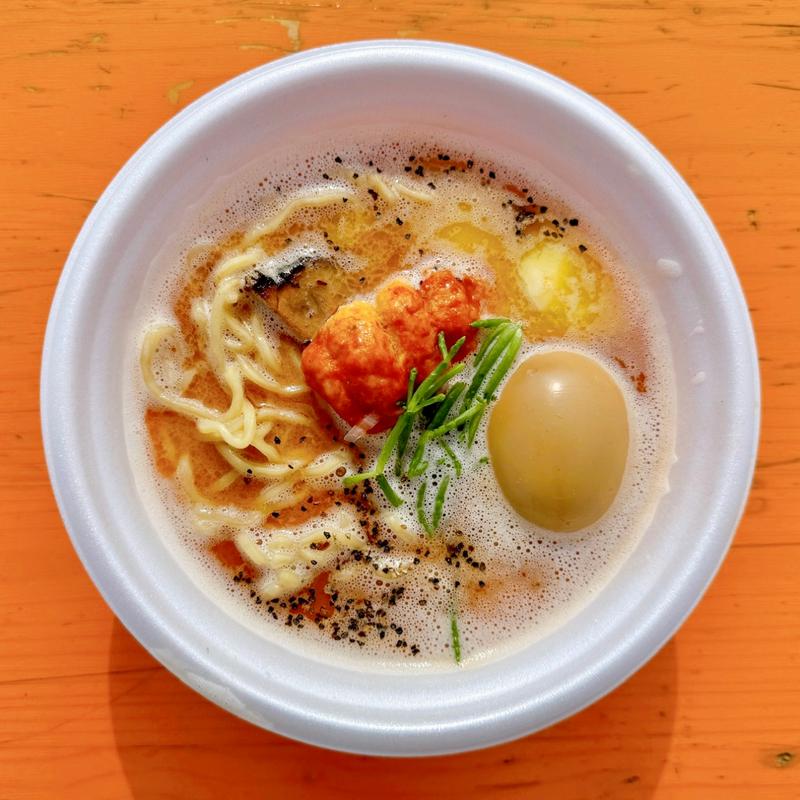 ブルターニュ産オマール海老のエスプーマ豚骨(東京ラーメンフェスタ)(Kodawari Ramen (Tsukiji))