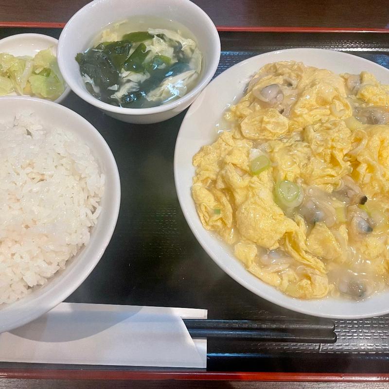 あさりと玉子炒め定食(龍驤)