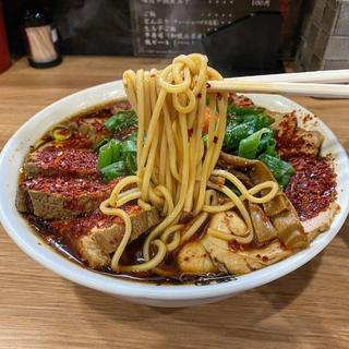 中華そば月見レッドSpecial&チャーシューマヨ高菜丼(麺屋 丈六)