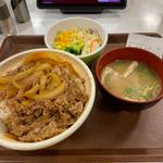 牛丼+サラダセット(すき家 城陽久世店 )