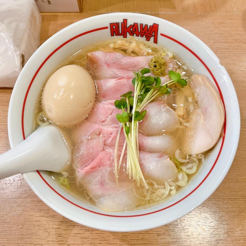 特牛貝清湯塩中華そば(中華そば 流川)