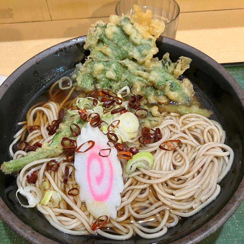 春菊天そば(うちそば)