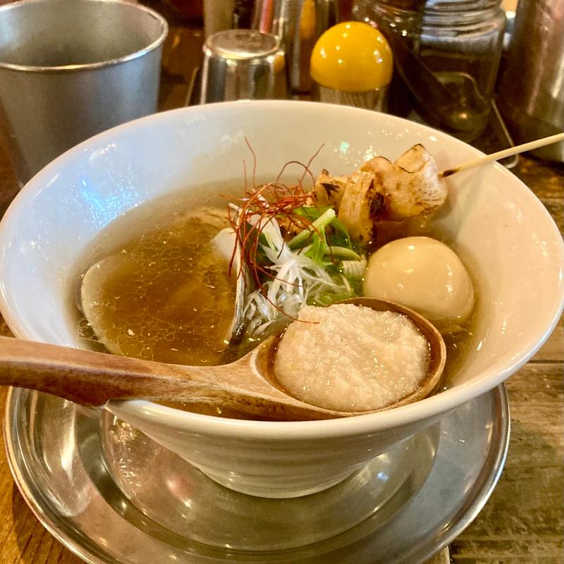 貝塩味玉らーめん(進化驀進 京町堀本店)