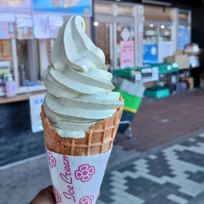 ヤーコンソフトクリーム(道の駅 羽鳥湖高原 )