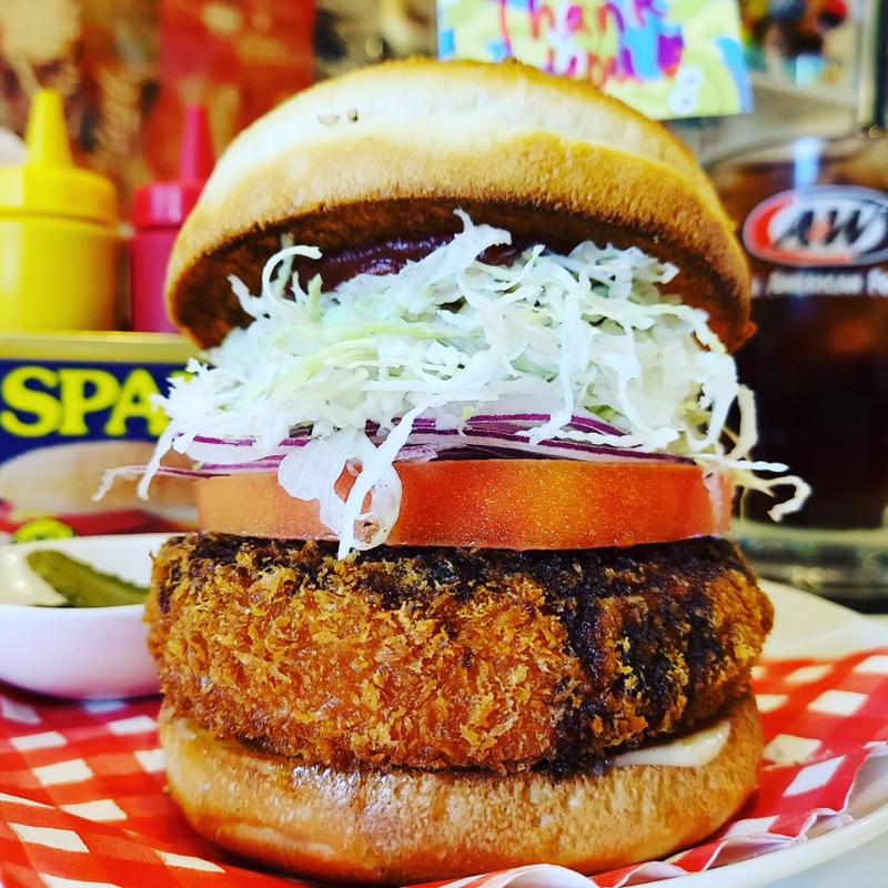 めっちゃ厚切りハムカツバーガー(13Diner)