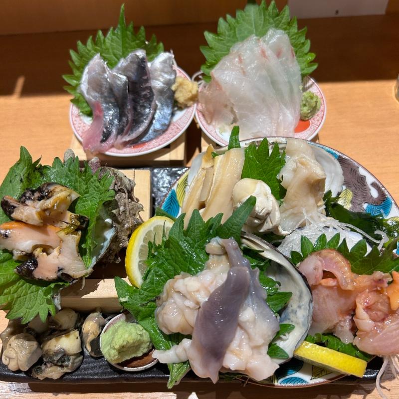 4種の貝盛り合わせ(しらはら新橋店)