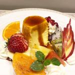 プリンアラモード(パンケーキ cafe VAVA 日本橋)