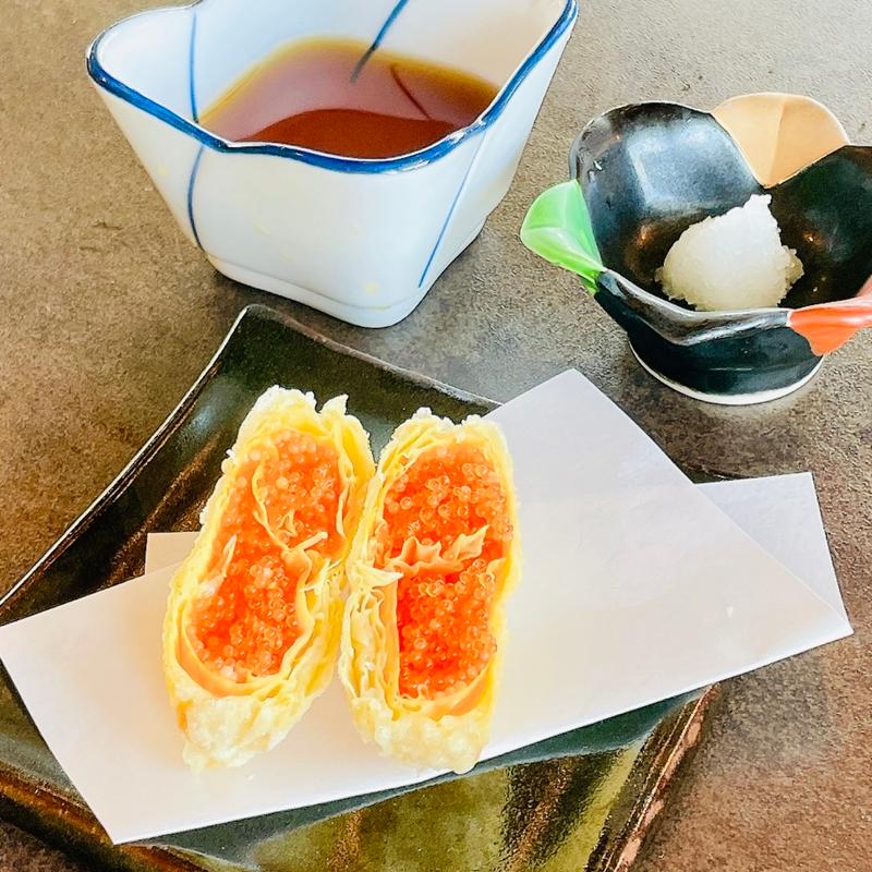 とび子の湯葉揚げ　ミルフィーユ仕立て(WABAR FUTAKOTAMAGAWA)