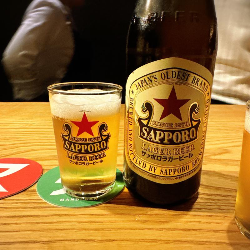 サッポロ赤星ラガー（中瓶）(高太郎 （こうたろう）)