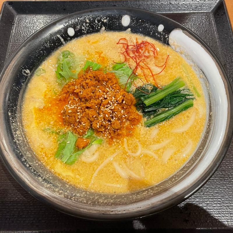 白胡麻担々うどん(味の民芸 葛飾奥戸店)