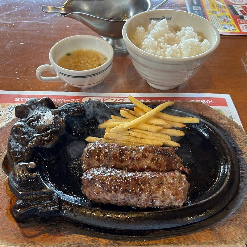 炭焼きがんこハンバーグランチ(ステーキハウス ブロンコビリー南陽店)
