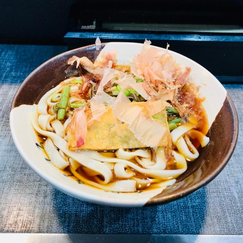 山菜きしめん(住よし JR名古屋駅 新幹線上り)