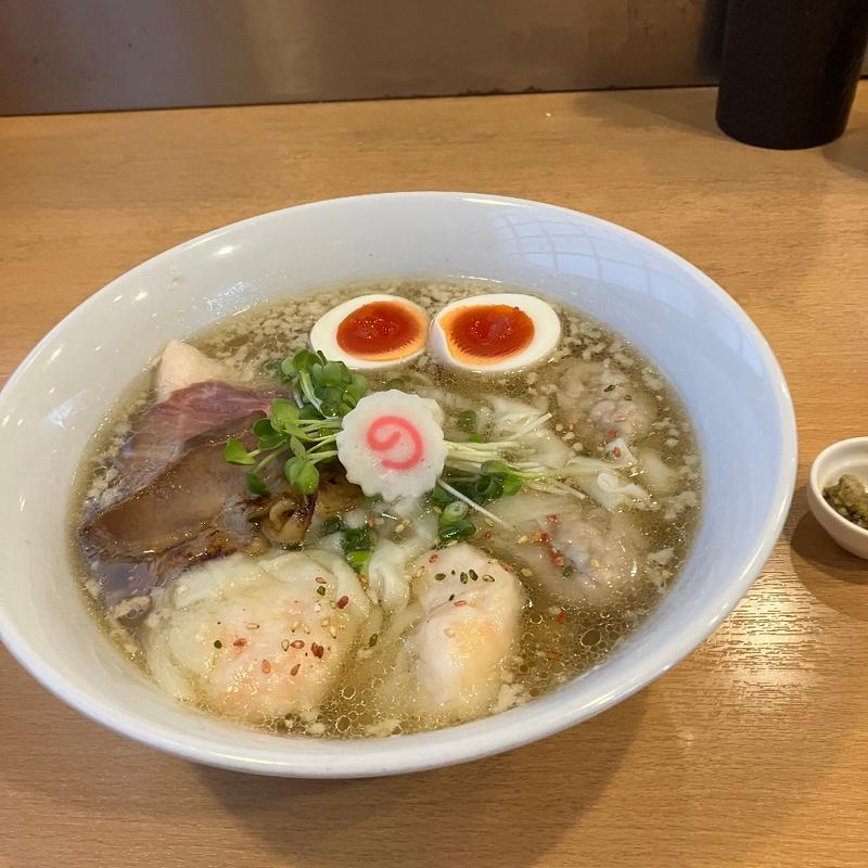 特製塩ワンタン麺(麺屋 木ノ下)