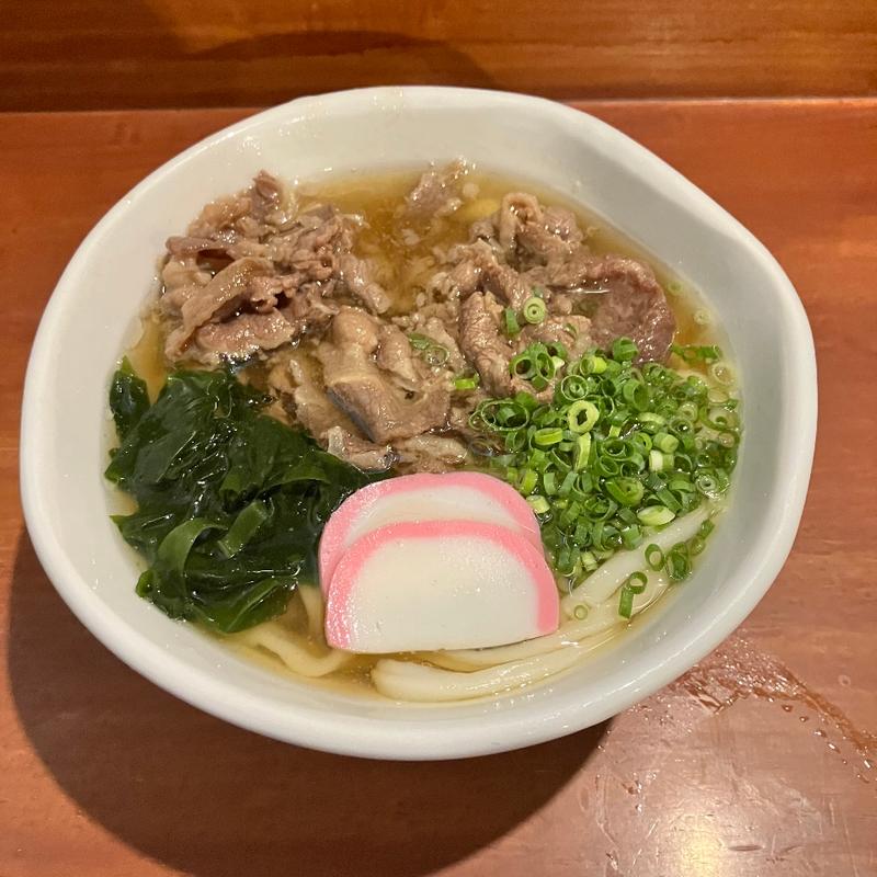 肉うどん(濃厚豚骨醤油 横神)