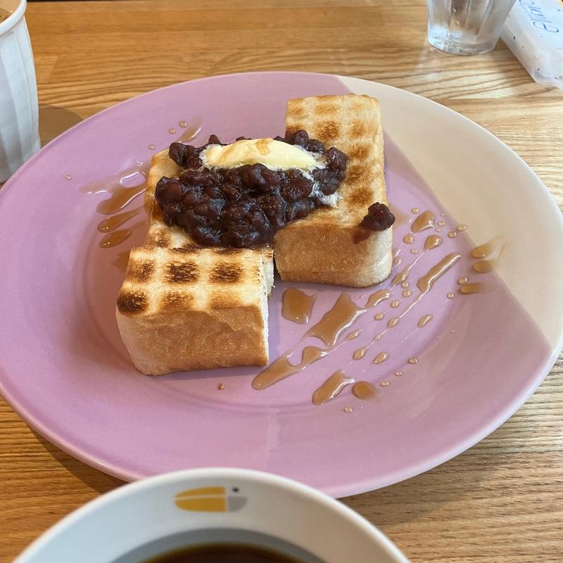 小豆トースト(ペリカンカフェ)