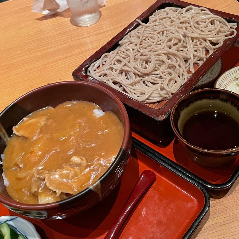 カレー丼セット(そば処 太宝家)