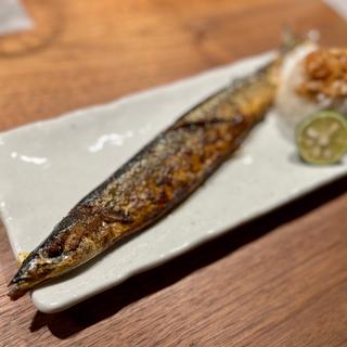 秋刀魚塩焼き(鉄板焼 工藤)