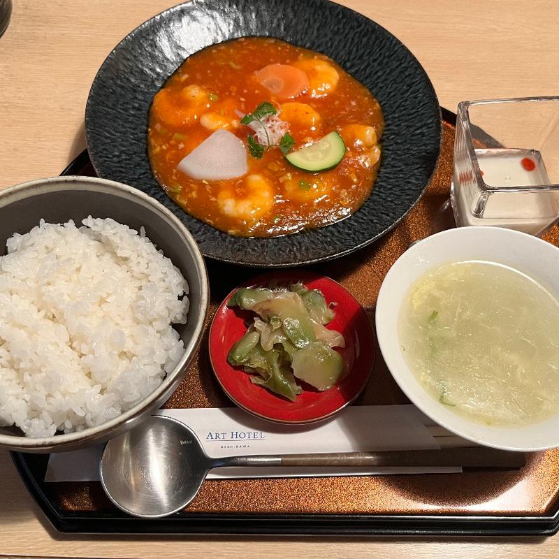 海老のチリソース煮(和食処　嵐山)