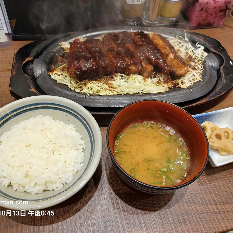 極上リブ鉄板とんかつ定食(矢場とん イオンモールナゴヤドーム前店 )