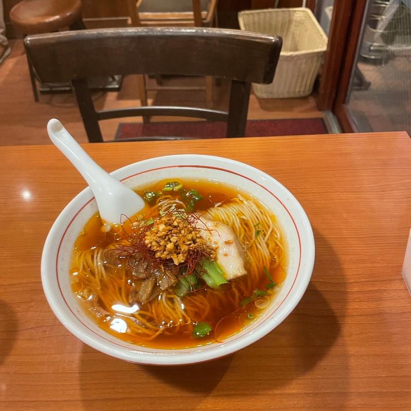 旨辛ニンニクラーメン(来来)