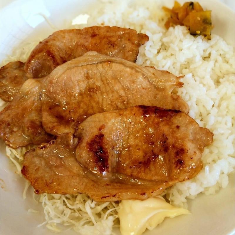 しょうが焼きライス(民宿 食堂 武蔵)