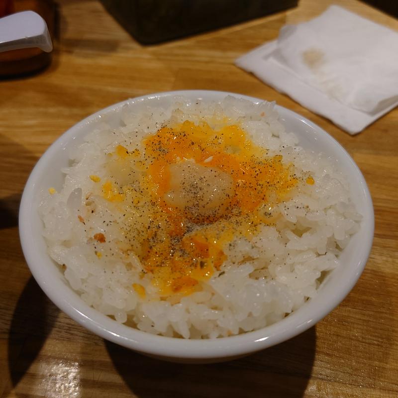龍流にんにく胡椒TKG(横浜家系ラーメン龍 郡山店)