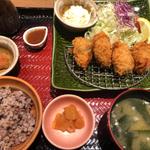 牡蠣フライ定食　明太子プラス(大戸屋 シャポー市川店 )