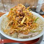 油そばもやし餡掛け辛ネギトッピング(栃木中華そば 神志)