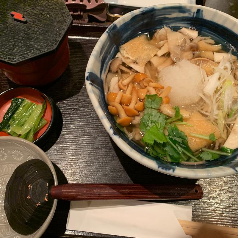 きのこみぞれそば定食(信州そば処 そじ坊 大阪御堂筋本町ビル店)