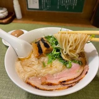 鴨ワンタン麺(らーめん 鴨&葱)