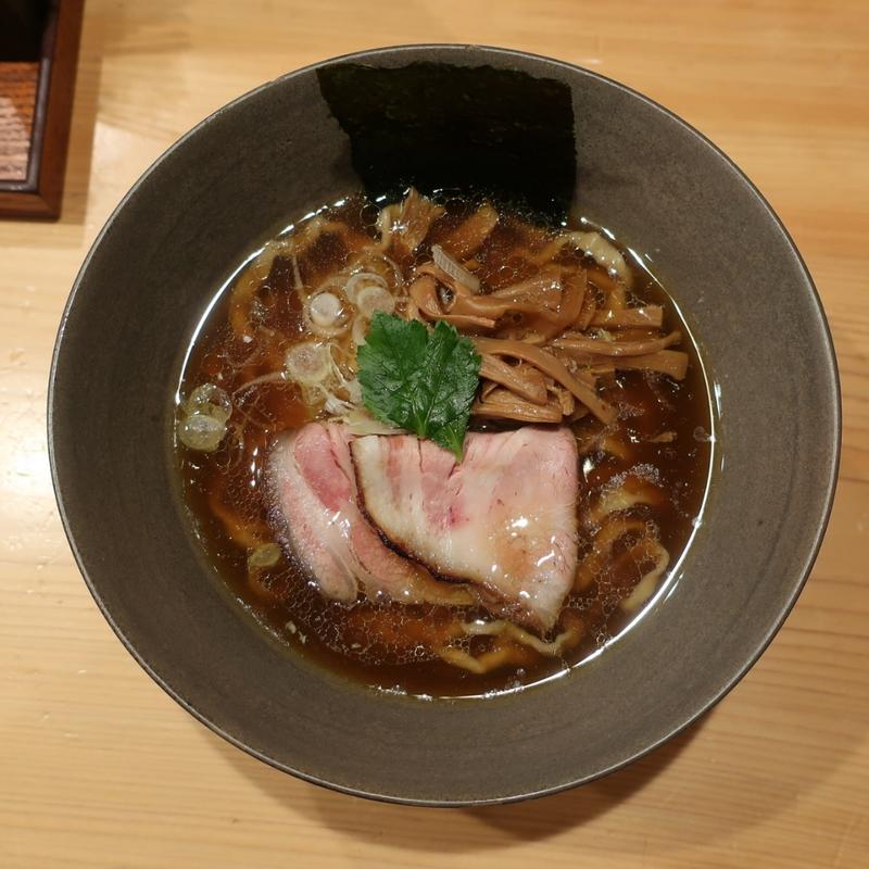 中華そば(手もみ平打ち麺)(自家製麺ロビンソン)