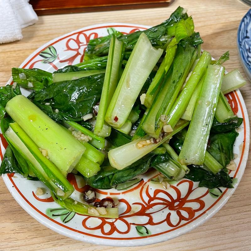 青菜炒め(大衆酒場 酒呑んで飯食って蛙之介 溝の口店)
