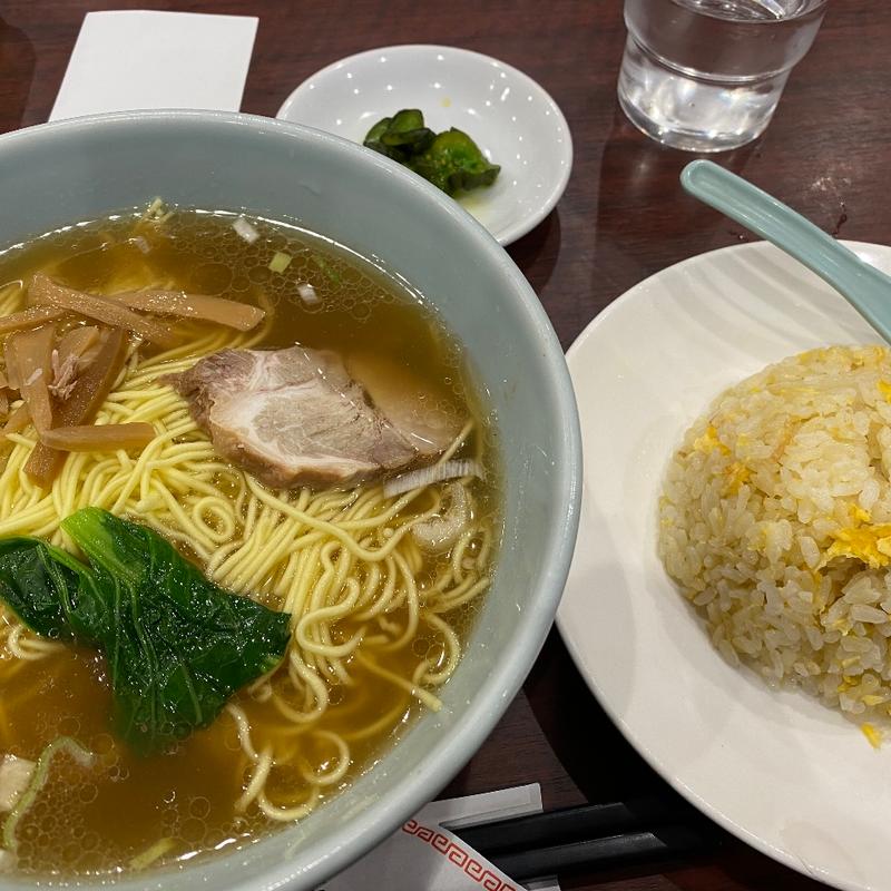 ラーメン半チャーハンセット(長崎飯店 渋谷店)