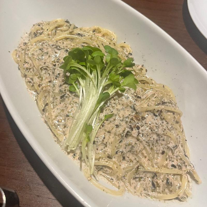 岩のりとたらこクリームパスタ(ヴィーコロ)