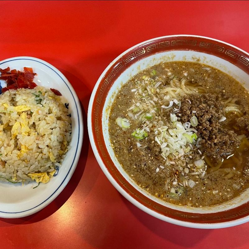 坦々麺　半チャーハン(さえぐさ飯店 大平店 )