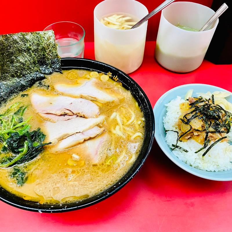 中チャーシューメンとまぶし丼(杉田家)