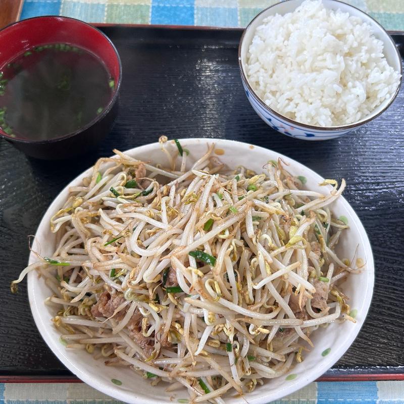 牛肉もやし炒め定食(わぁ～家～ )