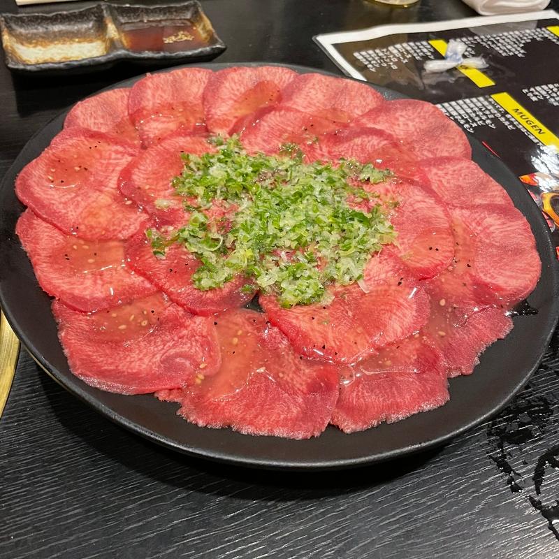 ねぎ塩タン(焼肉、しゃぶしゃぶのSarao)