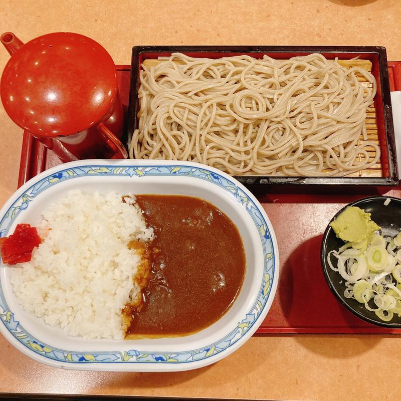 ミニカレー冷そばセット(そば元本舗 那珂店 （そばげんほんぽ）)